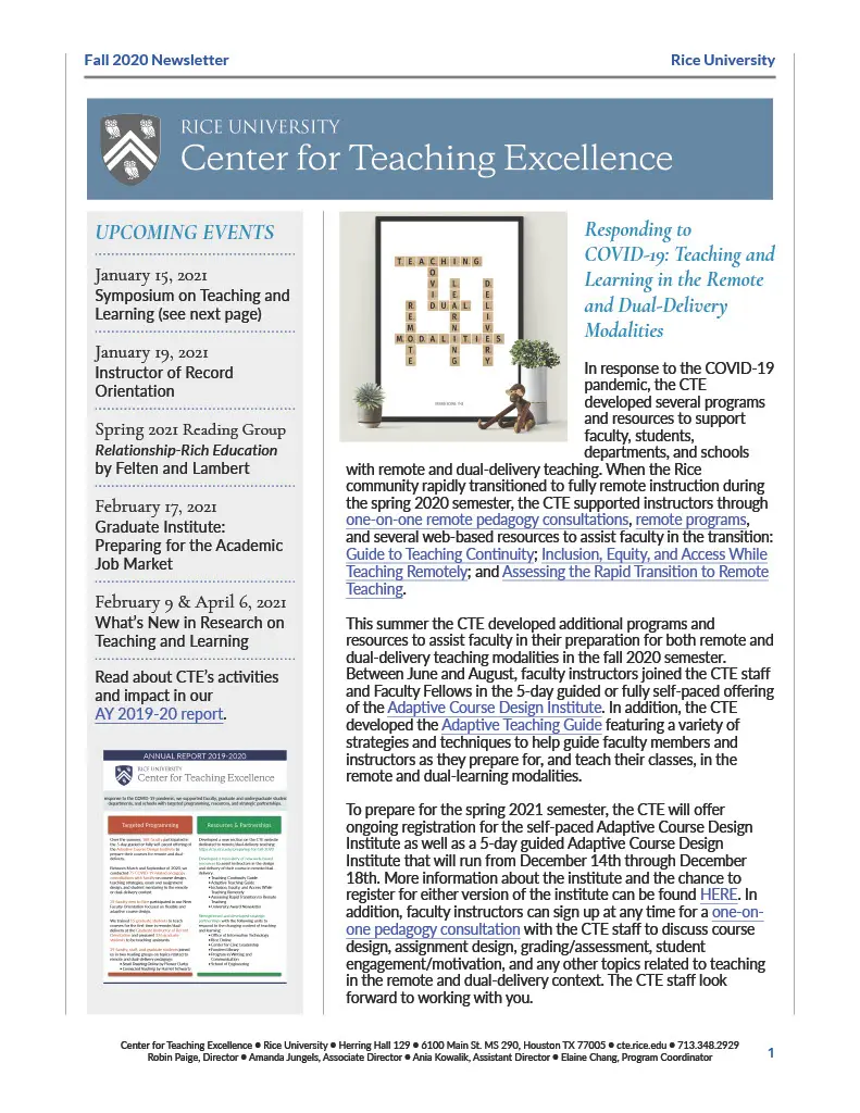 newsletter cover image