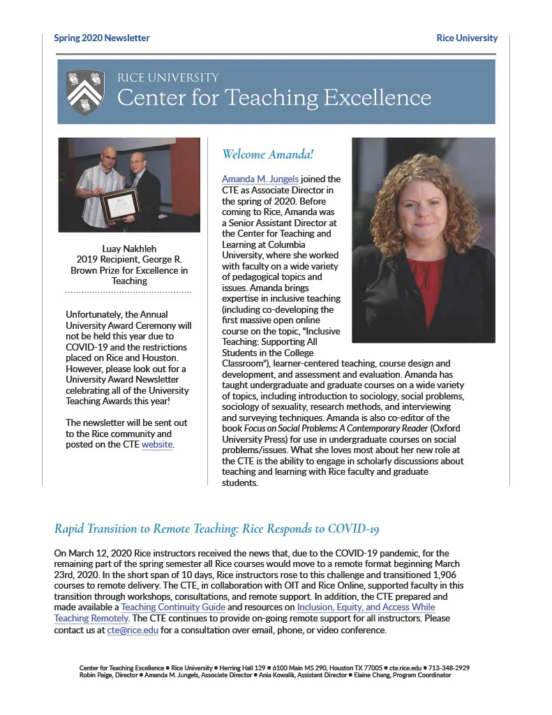 newsletter cover image