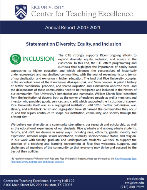 2020-21 cte annual report cover image